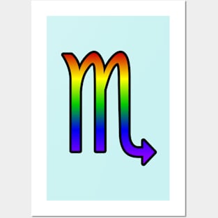 Scorpio Rainbow Pride Symbol Posters and Art